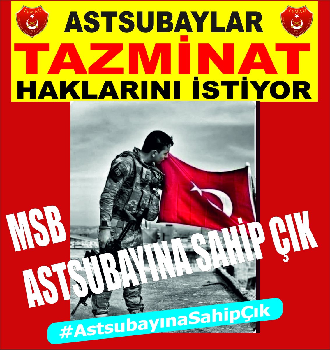 nevzatyuksel2's tweet photo. #AstsubayınaSahipÇık
 Bugünkü huzurlu ortam, Ömer Halis DEMİR tarafından  bedeli ödendiği içindir. Oysa kendisine VEFA borcu ödenmiyor.
@RTErdogan @Tcbestepe @fuatoktay @dbdevletbahceli @kilicdarogluk @NureddinNebati @suleymansoylu @tcsavunma @_hulusiakar @yilmaz_ismet58 https://t.co/NNImts7Oeq