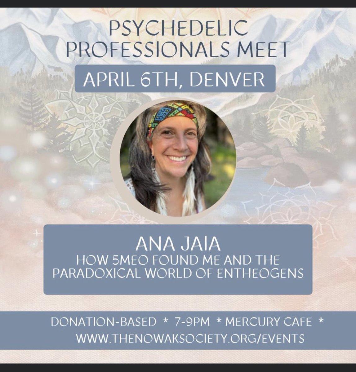 melanierose's tweet photo. Tomorrow will be my 1st Nowak meeting since Oct. My last time at Mercury Cafe was an awful/harmful experience for me & a local Indigenous leader silenced by Bia, Chacruna Institute at their #Prop122 event. Braving up to be back in psychedelic spaces again,excited for this speaker https://t.co/LzwloD5rFx