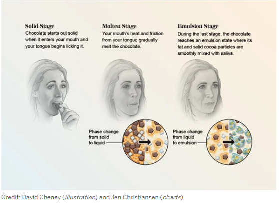 amiasharpatel's tweet photo. Have you ever wondered why chocolate 🍫 melts the way it does in your mouth?

Check out the article - https://t.co/DNqp8CQKcr

#chocolates #science #research #crystalline #fat #sugars #emulsion #solid #molten #papilla #saliva https://t.co/PSObHttJzE