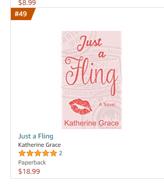 KatGraceWrites's tweet photo. Does this officially make me an Amazon Bestseller?? #justafling @amazon #twrp #NewRelease https://t.co/GJ0qhyZrwW