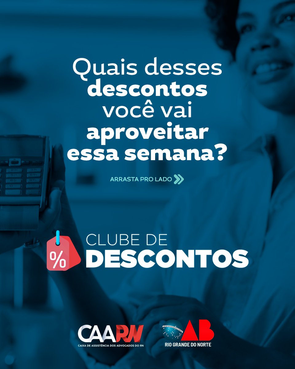 CAARNoab's tweet photo. Quem aí gosta de um desconto? 🤑

Conheça alguns dos nossos conveniados nessa thread! https://t.co/riWShkwO7Z