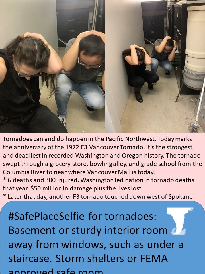 NWS Portland on Twitter "SafePlaceSelfie Tornadoes happen every year