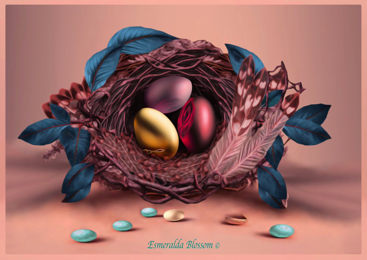 #Happy #Easter
#Spring #Egg #Basket - #Digital #Art #by #Esmeralda #Blossom. #Egg #Symbol of #Creation. #Mother #Nature, #Renewal of #Earth. #Sunlight #Spring #Natural #Ritual. zazzle.com/.../spring_egg…...
#springtime #eggs #easter #akashicgardens #esmeraldablossom #bright #colour