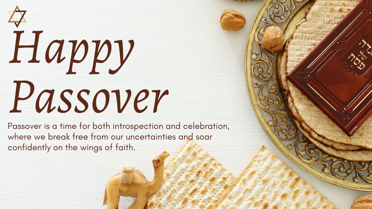 Wishing our beloved Jewish community a Happy Passover and Chag Sameach!
