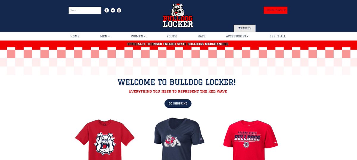 BulldogLocker's tweet photo. We are live!

Our website https://t.co/LZvtYHu5KX is launched! 

We are just getting started and will be adding more products as we go, but we are happy to be able to serve the Red Wave with online shopping! We look forward to shipping your orders!

#GoDogs #ForTheV https://t.co/7EKrzmZ5Ty
