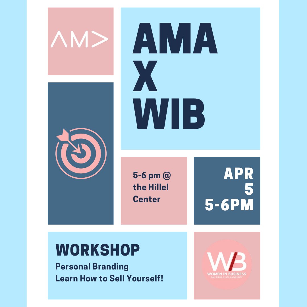 Learn how to create your own personal brand with our AMA x WIB collaboration!

Join us today from 5-6pm at the Hillel center to work on your LinkedIn and resume. Make sure to bring your laptop and any questions you may have!