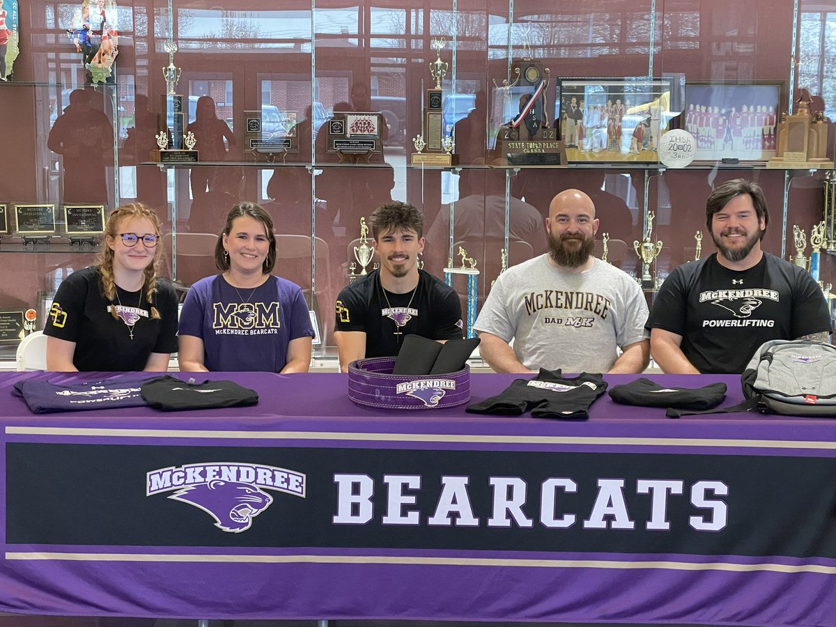 Congrats to Evan Dressel on signing for power lifting at Mckendree! #redbud132