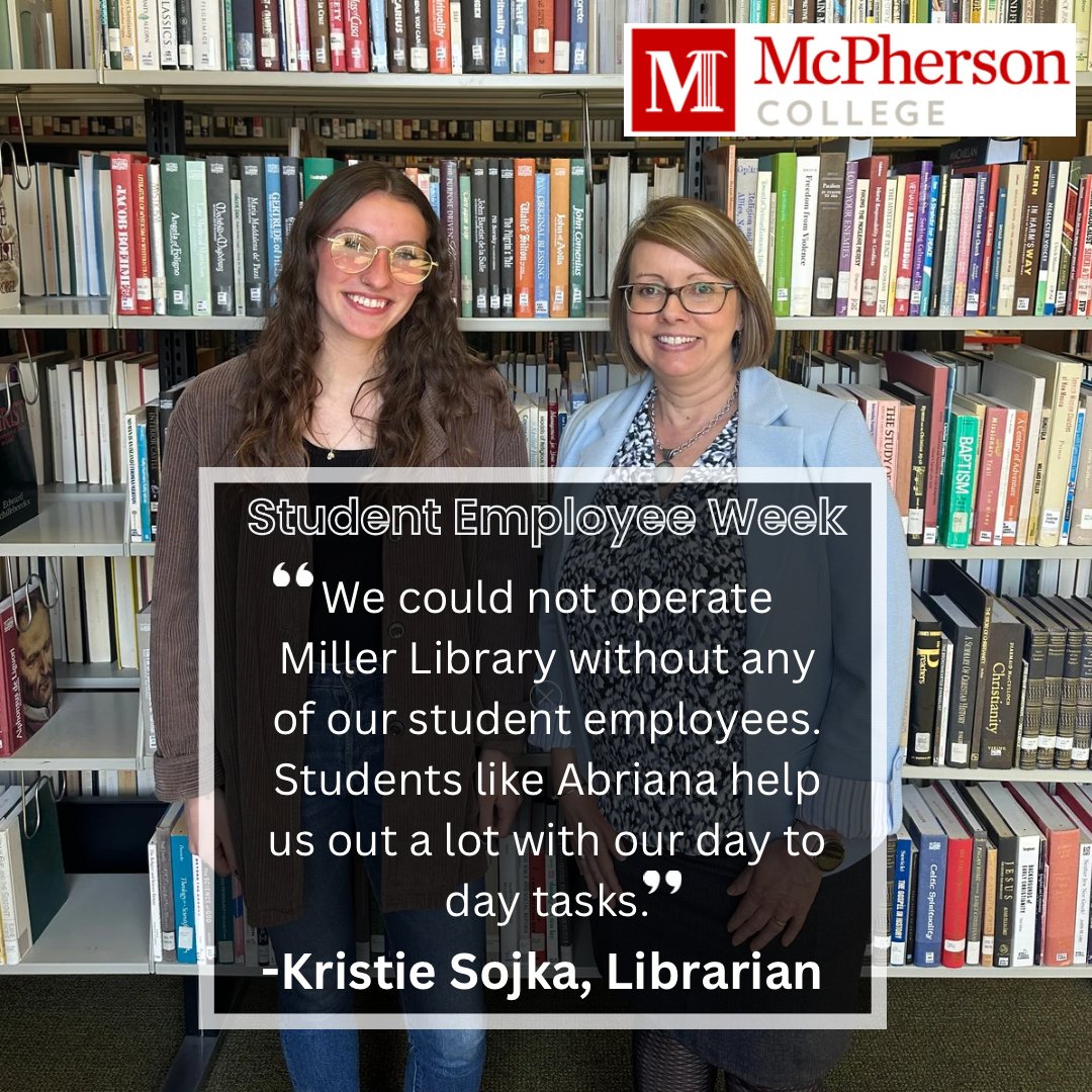 Mac_College's tweet photo. MC celebrates National Student Employment Week. Thank you to all the hardworking students who assist in departments across campus! https://t.co/6T2gcpTafc