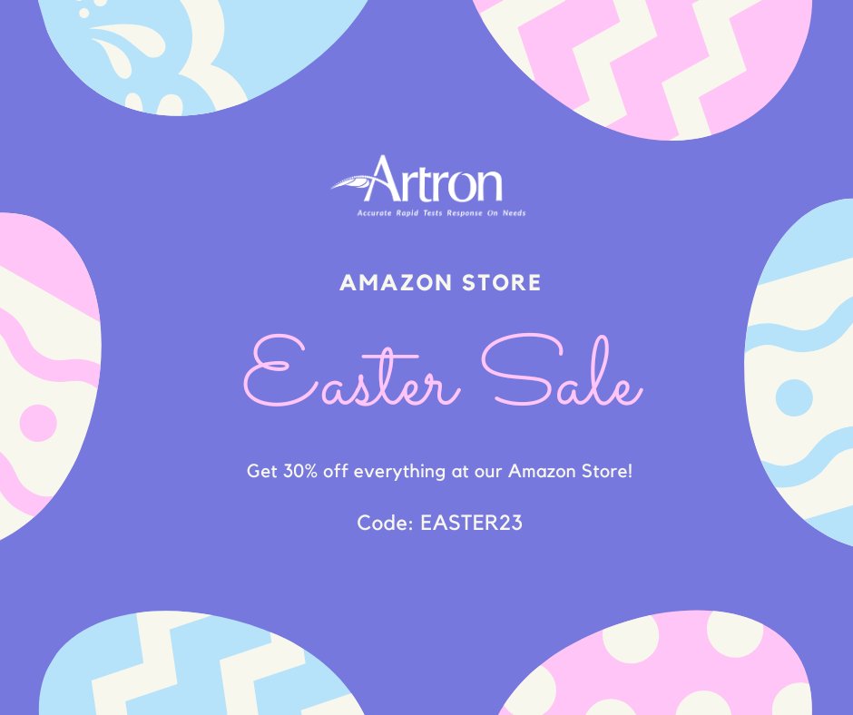 ArtronLab's tweet image. Easter Sale! Get 30% off everything at our Amazon Store with code: EASTER23. The code is effective until April 9, 2023. Amazon link 👉 amazon.ca/artron
#happyeaster #happyeaster2023 #EasterCanada  #EasterCanada2023 #Amazonartron