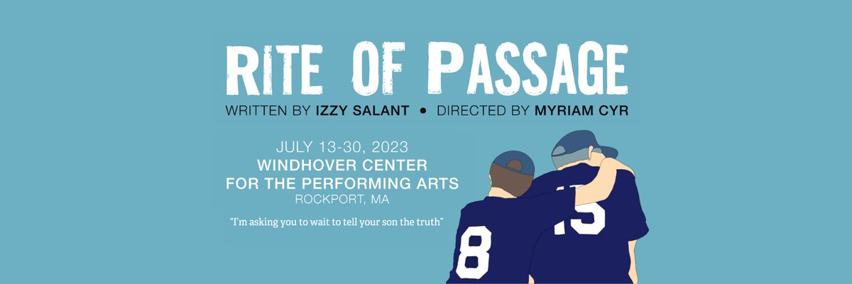 Tickets now on sale for the new play Rite of Passage by Izzy Salant, July 13-30 in Rockport, MA eventbrite.com/e/rite-of-pass… #puctuate4productions #riteofpasasge #jewishtheatre #theatre #familydrama #izzysalant #myriamcyr