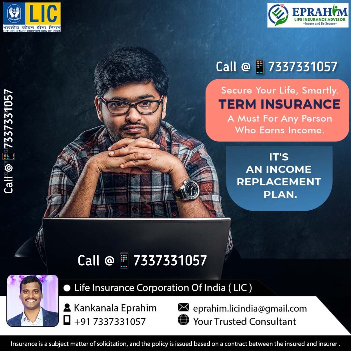 eprahimlic's tweet photo. Term insurance is most important to avail who earns income #eprahimlic #lic #licofindia #licindiaforever #lifetime #secure #insurance #insuranceagent #insurancesolutions #insured #lifeinsurance #lifeinsuranceagent https://t.co/P9QQf0WUjm