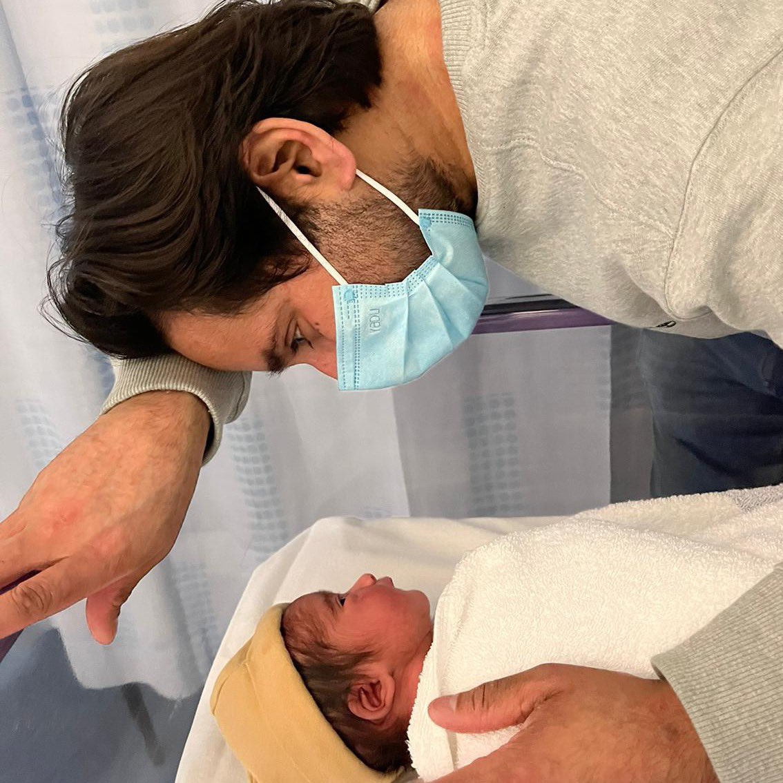 Introducing the newest member of the squad, our baby daughter (name dependent on if Arsenal win the league.)