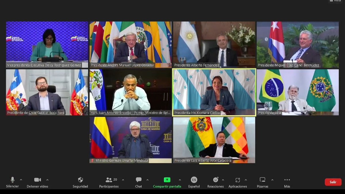 Acompañé al Pdte <a href="/DiazCanelB/">Miguel Díaz-Canel Bermúdez</a> en Cumbre de Presidentes convocada por México, en la que exhortó a "aprovechar las potencialidades, la capacidad y la voluntad política para emprender, sin demora, acciones prácticas de gran impacto en el bienestar" de los pueblos de #NuestraAmérica.