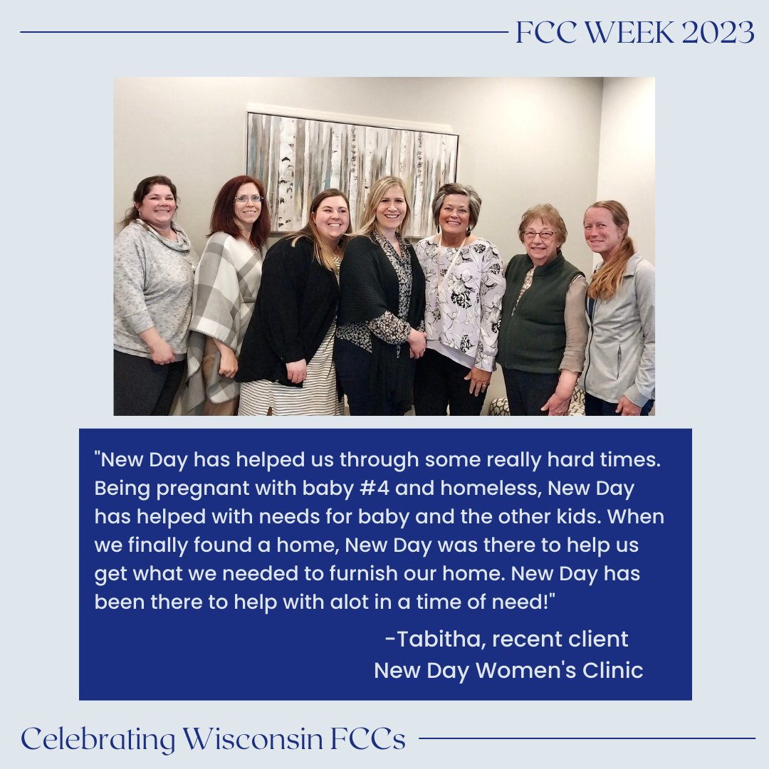 wafcclinics's tweet photo. Next up on #FCCWeek , join us in celebrating New Day Women's Clinic, located in Delavan, and Oral Health Partnerships, located in Green Bay!
To read more highlights from this week, visit: https://t.co/9QXeuauaBo
#FCC #freeandcharitableclinics #nonprofit #healthcare https://t.co/ygIW1J0acS