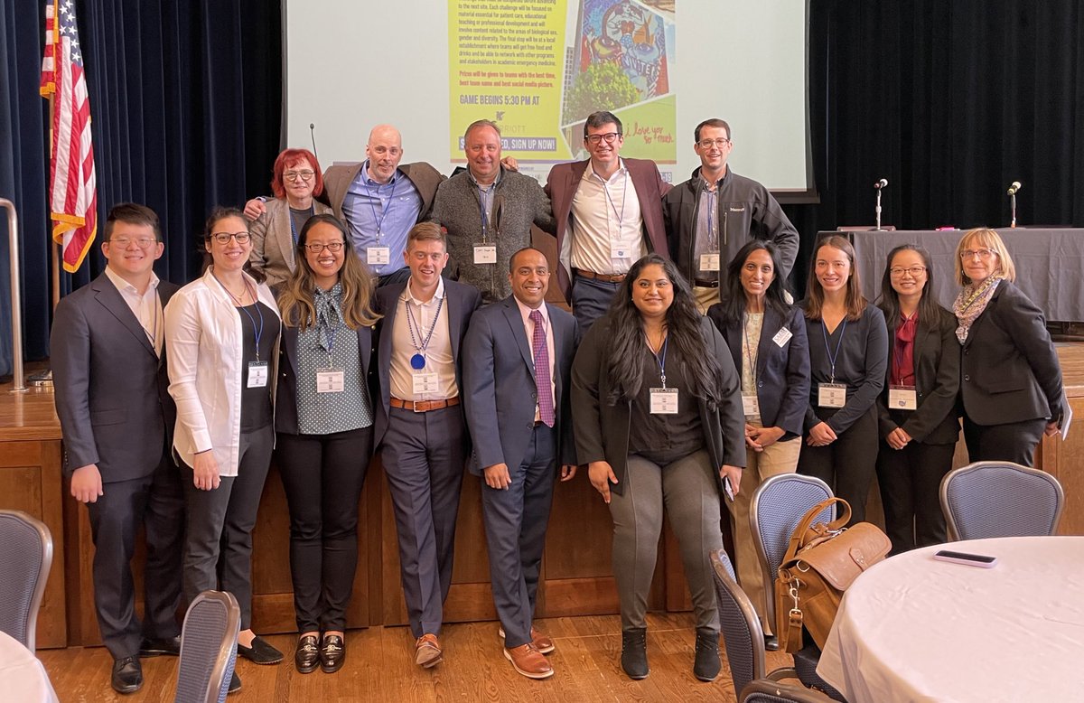 WSunMD's tweet photo. @Yale_EM fam at #NERDS23. Shout out to:
@Ted_Melnick (Conference Chair)
@ambrosehwong (Keynote Speaker)
@mo_dilip (Plenary Speaker) 
And the many @yaleem2 faculty, residents, and medical students who are presenting research today! https://t.co/H0edA0OkO1