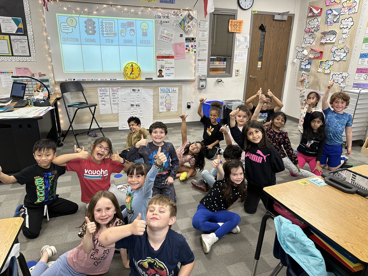 Pennington1st's tweet photo. Today we used the QSSSA Model to get everyone talking about time! ⏰ #vaughnspringtraining @laurentmonk @VaughnElemFISD https://t.co/buRndKpwbX