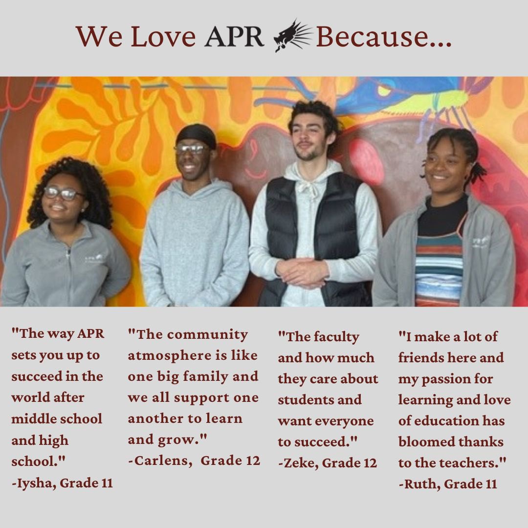 We know why APR is the best, but you should know too! Students Iysha, Carlens, Zeke and Ruth shared with us what makes our school so special. #EdThatAddsUp