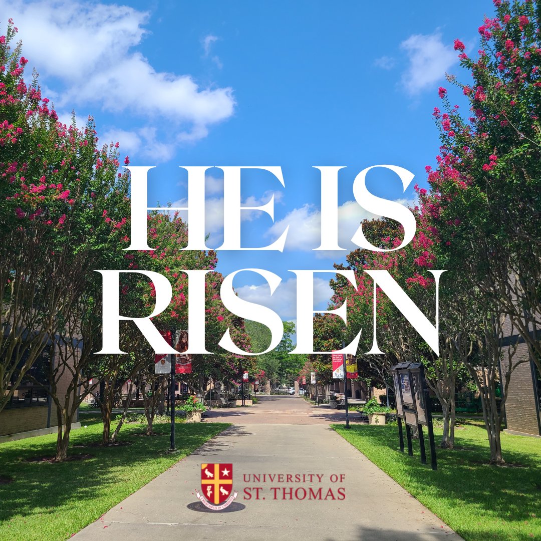 stthomashouston's tweet photo. "This is the day the Lord has made; let us rejoice and be glad."

He is risen! Wishing you a happy Easter full of blessings.

#USTHouston #HoUSTon #EasterSunday #HappyEaster https://t.co/D5rcnvEHmN