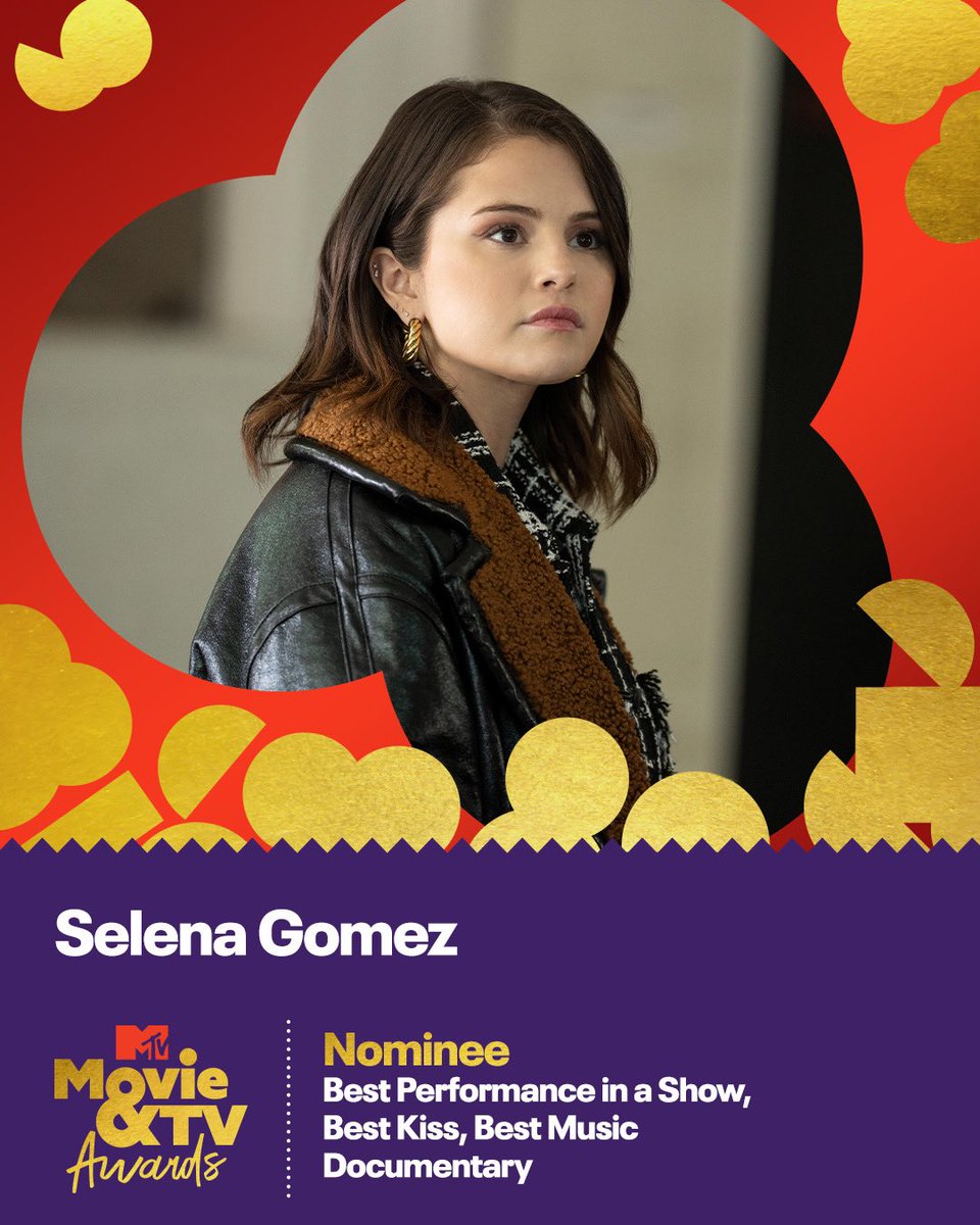 SelenaFanClub's tweet photo. Well look who’s nominated for 3 @MTVAwards ☺️

📺 Best Performance In a Show
💋 Best Kiss
🎥 Best Music Documentary

Vote 10x a day per category at https://t.co/V9l7NsB3YX through 4/17 🗳️ #MTVAwards https://t.co/sq2cIChZtt