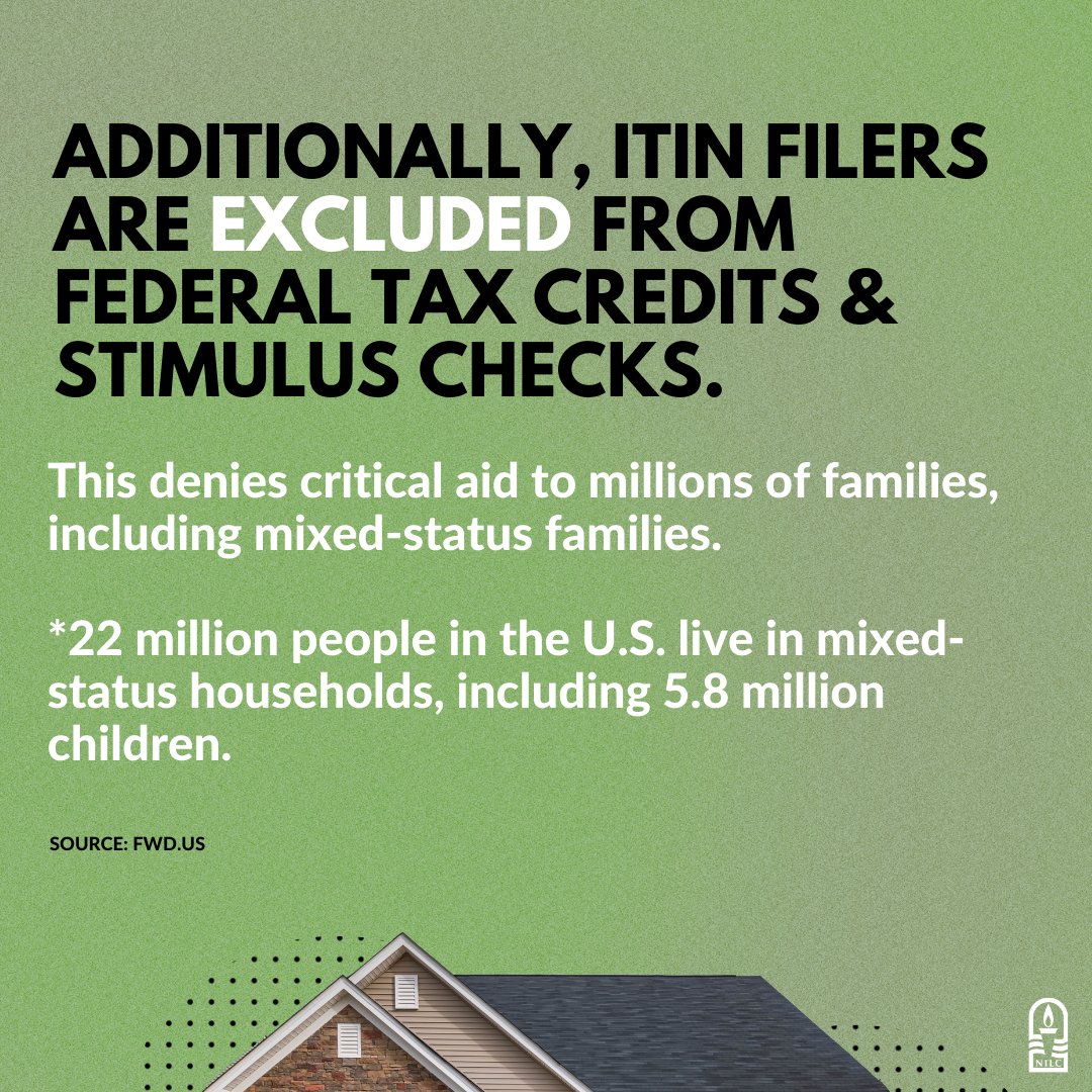Denying people access to critical government benefits, like tax credits, because of their immigration status means families will have a harder time accessing the resources they need to care for themselves and their loved ones.

That includes mixed-status families too.