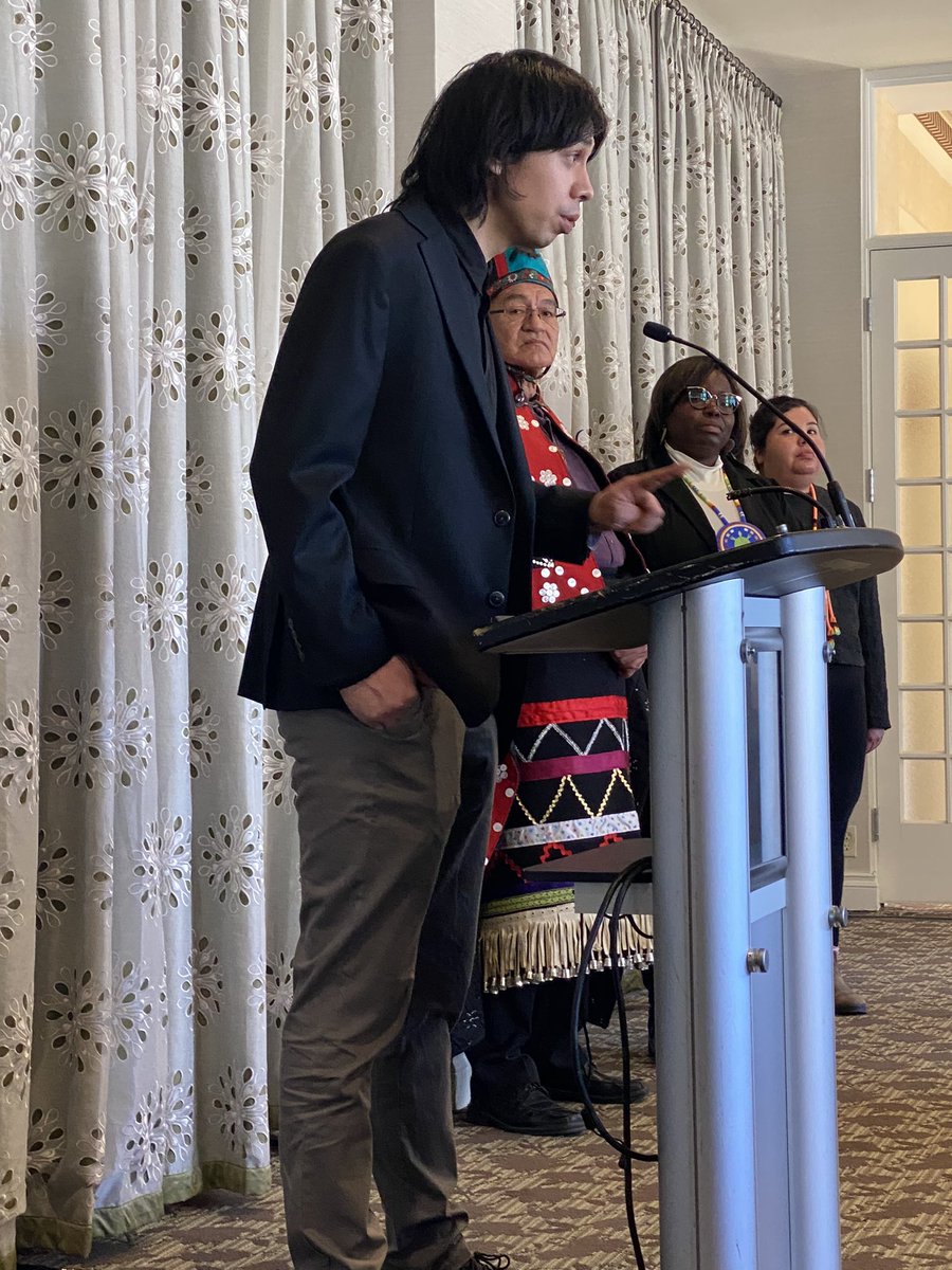 MayaLillianM's tweet photo. “For the second year in a row @RBC refused to meet with Wet’suwet’en hereditary chiefs. After we followed their rules and registered as proxies they pushed us into a segregated room where we were left to address a wall.” - Kolin Sutherland Wilson #ShareholderShowdown https://t.co/VQCYzf9Rkh