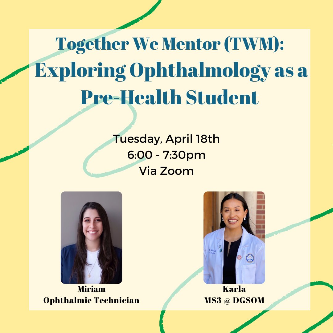 Check out (4/18) TWM: Exploring Ophthalmology as a Pre-Health Student mimentor.org/posts/34696126…