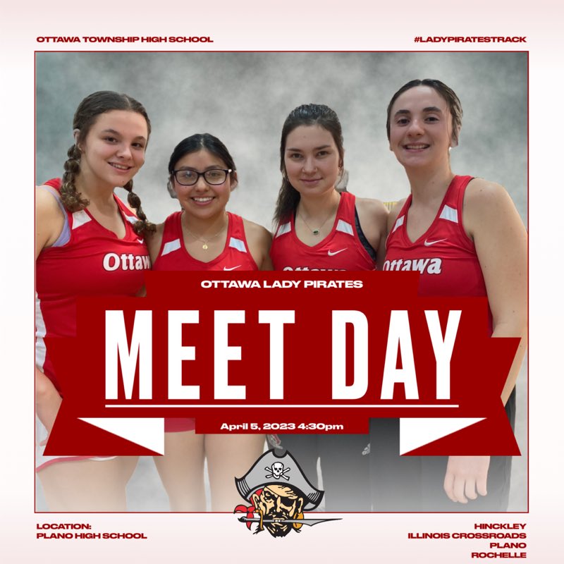OTHS_GirlsTrack's tweet photo. ⚪️ 🔴 MEET DAY 🔴⚪️

📍Plano High School
🗓 April 5th
⏰ Field events 4:30, running 5:00
🏫 OTHS, Hinckley, IL Crossroads, Plano, Rochelle

#othsgirlstrack https://t.co/lkqq3Edsxx