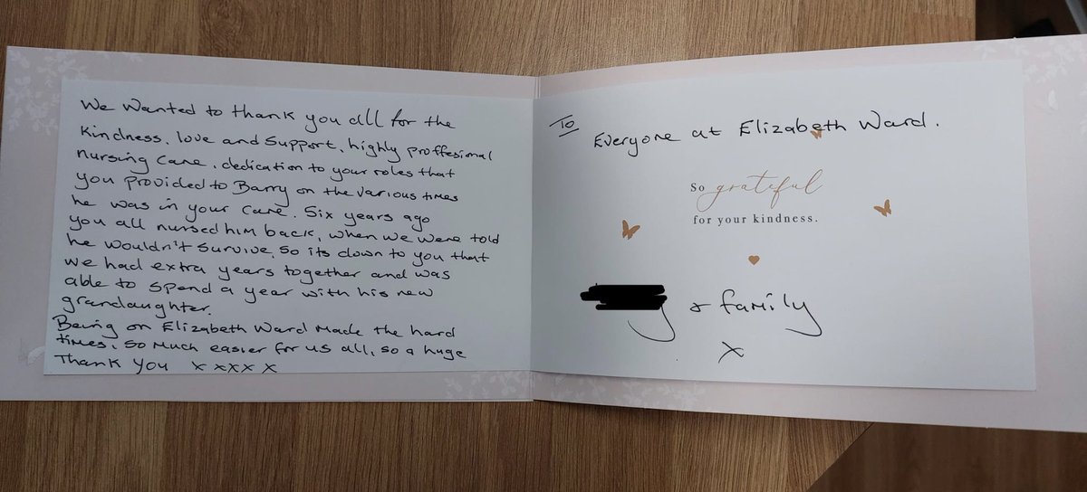 A heartfelt thank you from the family of our well known patient, expressing their gratitude for looking after them and their loved one during his final days. 🕊️ @mohamed_kauthar @doctordebsdas @YousuffShafy @mcspud_pitt @ratansiz