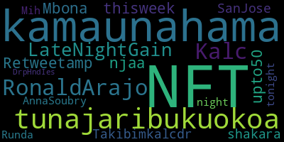 infokalyptisch's tweet photo. Trending in my timeline now: #NFT (2) #kamaunahama (1) #tunajaribukuokoa (1) #RonaldArajo (1) #Kalc (1) #LateNightGain (1) #Retweetamp (1) #upto50 (1) https://t.co/6TUfhGLBpZ