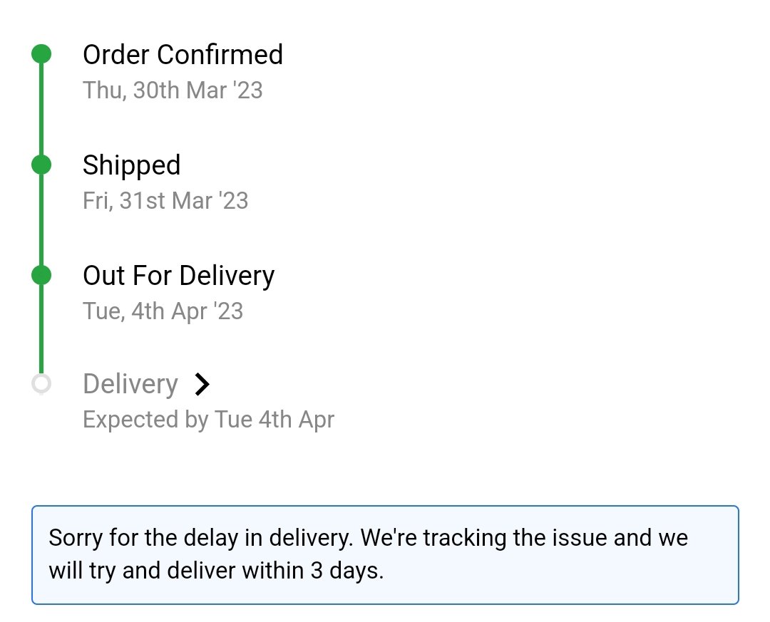 n95459n's tweet photo. @Flipkart @Flipkart_CDS @flipkartsupport @geekyranjit  It has been two days since the product ordered is showing out for delivery , where is the delivery guy roaming with the product for two days. https://t.co/mrXYZg8SKY