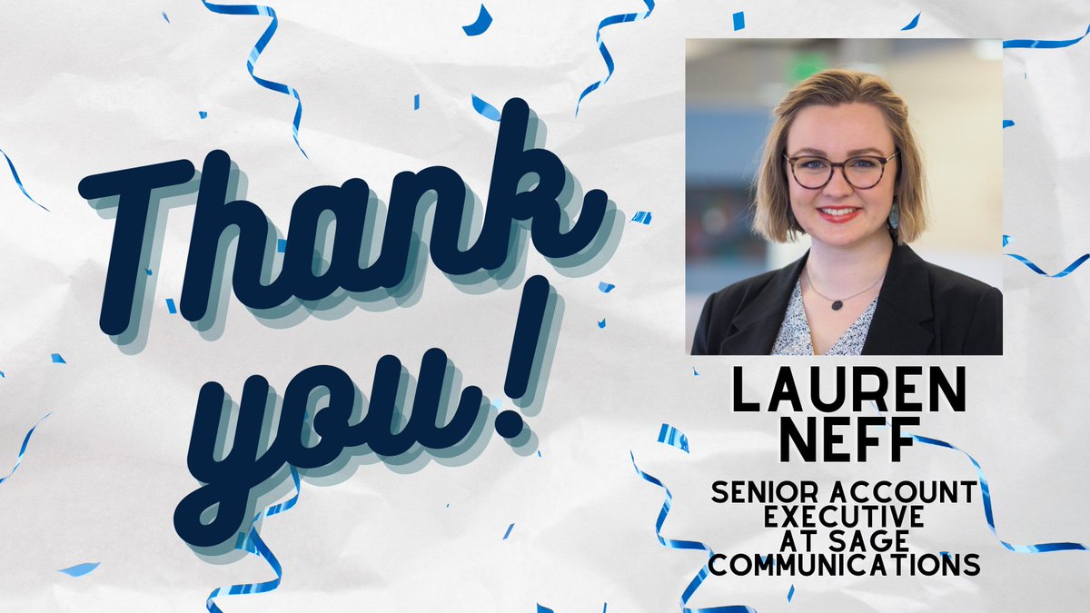 Yesterday, <a href="/laurennneff/">Lauren Neff</a> spoke to my Social Media &amp; PR class about her experience in her field and her job at <a href="/sagecomm/">Sage Communications</a> ! 💙

Thank you for imparting words of wisdom to us, and the helpful reminder to keep your horizons broad and to be open to the new path that life takes us on!