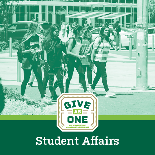 Whether it's a dollar or a hundred dollars, every gift to Give As One will make an immediate impact on the UAB community. 💚 Consider donating to the Student Affairs Emergency Grants: givecampus.com/ehv795