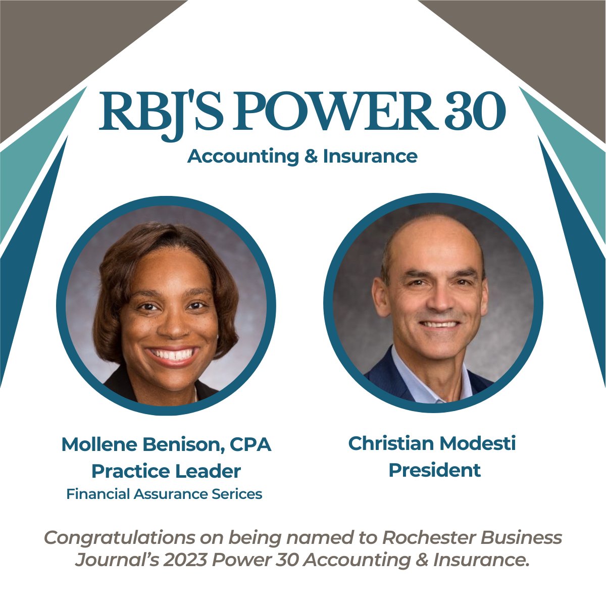 TeamDeJoy's tweet photo. Congratulations to Christian Modesti and Mollene Benison for being named to RBJ Power 30 List! 

Read the release here for more details: https://t.co/j2GDieMopQ https://t.co/kjTcShruqz