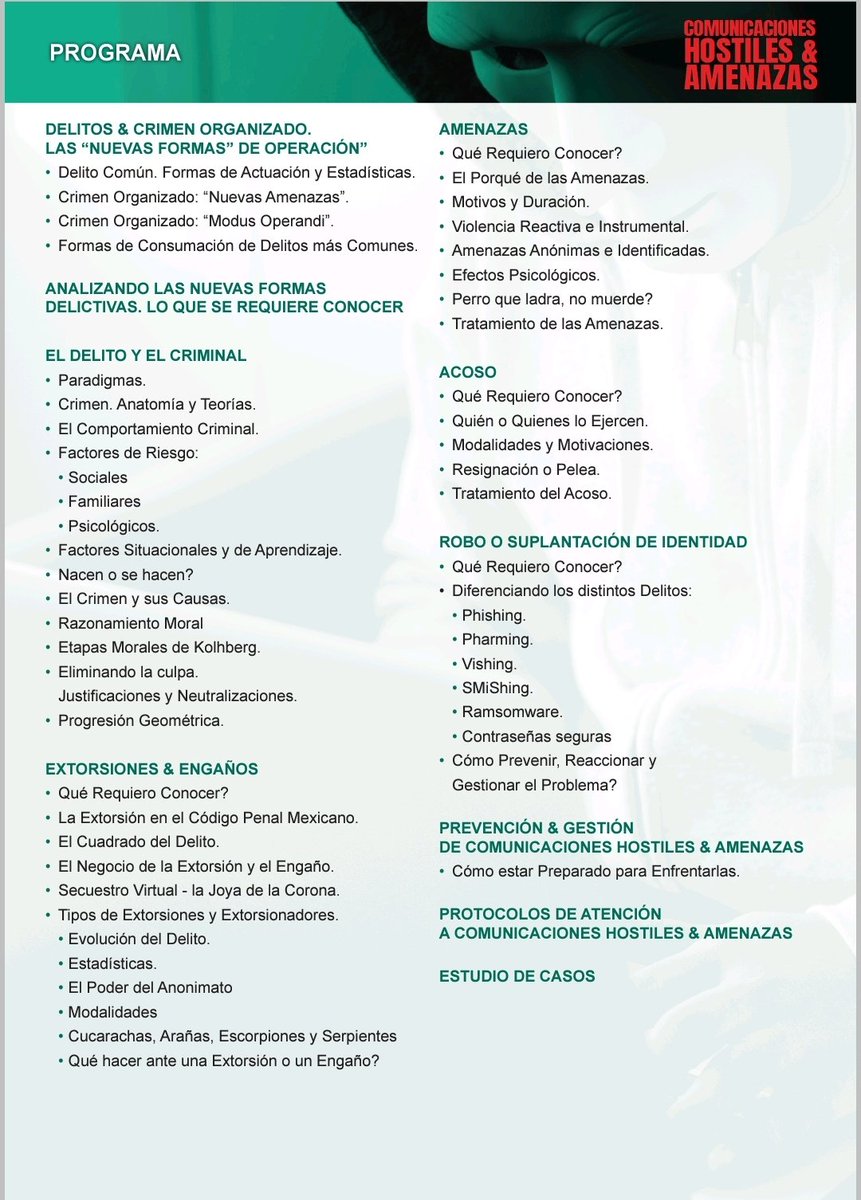ASUME_SegPriv's tweet photo. La situación imperante en la actualidad expone gravemente a las empresas y organizaciones de todo tipo, por ello #ASUME y #BIIN preparamos el Seminario-Taller "Comunicaciones hostiles y amenaza", en el que directivos podrán gestionar y resolver estas situaciones en sus empresas. https://t.co/zZc6vKqrfK