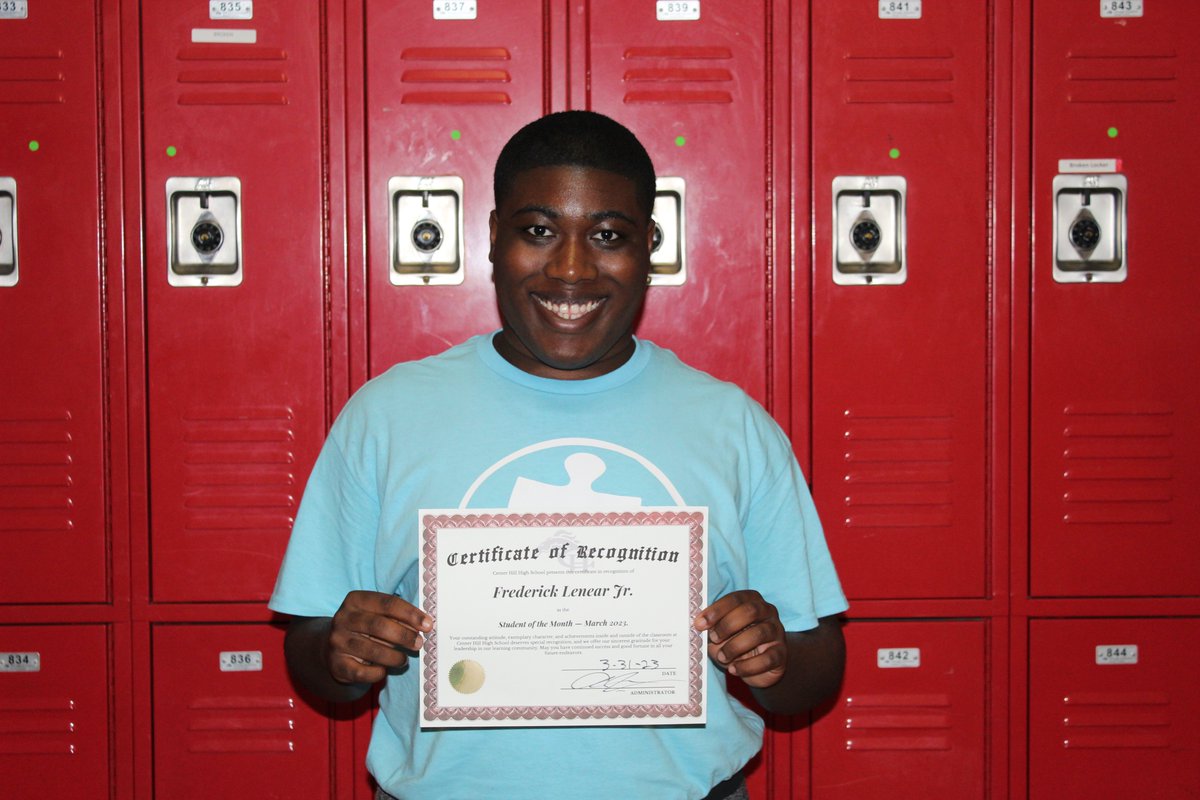 TweetDCS_CHHS's tweet photo. Congratulations to our Teacher and Student of the Month! Mrs. White and Fred L. https://t.co/4hhXjUMApJ