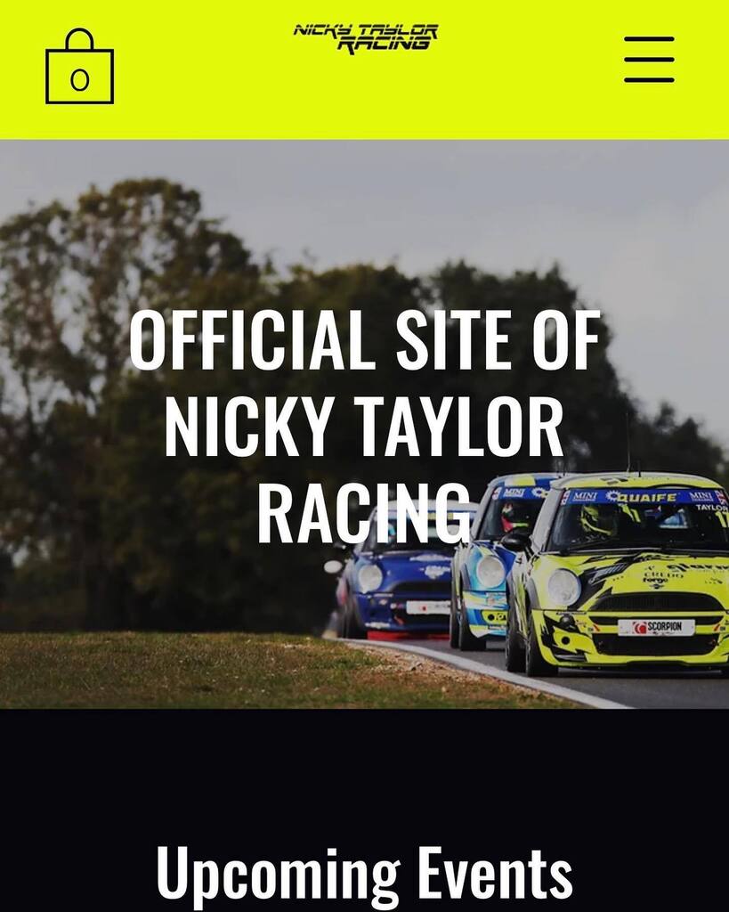 I’m sooooo excited. !!!!!!MY NEW WEBSITE IS NOW LIVE!!!!!!. 

It’s nickytaylorracing.com the link is in my bio 👆🏻👆🏻👆🏻👆🏻👆🏻👆🏻. Thank you so much to my sister @bonnie_l3igh for making the website. I hope you have fun with it. 

There’s a shop, photos a b… instagr.am/p/Cqqr3m0gk-K/