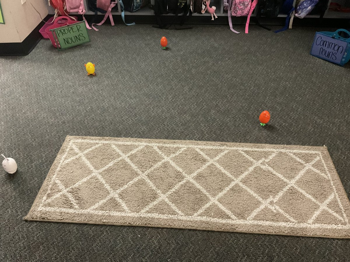 Mrs. Neyland’s 2nd graders at <a href="/LionsLamar/">Lamar Lions</a> reviewed common versus proper nouns with bots today. We upped the challenge with Easter characters that had to be avoided in the field while Ss drove their <a href="/Sphero/">Sphero</a> bolts to their answer choice! <a href="/SpheroEdu/">Sphero Education</a> <a href="/gccisd_edtech/">Goose Creek CISD Educational Technology</a> <a href="/GCCISDLiteracy/">GCCISDELA</a>