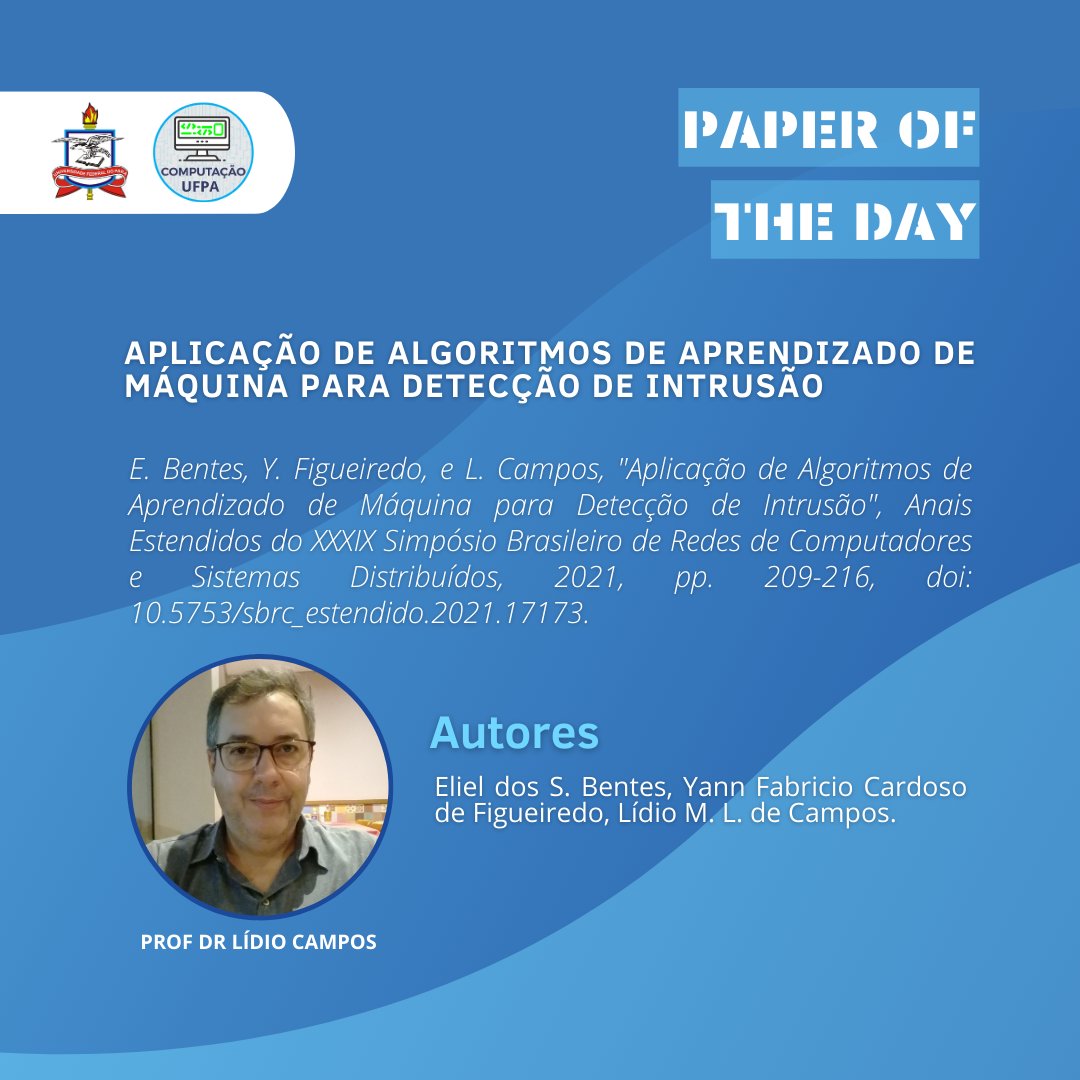 computacaoufpa's tweet photo. APLICAÇÃO DE ALGORITMOS DE APRENDIZADO DE MÁQUINA PARA DETECÇÃO DE INTRUSÃO
Link: https://t.co/QYJLysqigI
Lattes do docente: https://t.co/CPd0zFxzNW (Lídio Campos)
#ufpa #icen #ppgcc #computação #arvorededecisao #naivebayes #deteccaodeintrusao #kddcup99 https://t.co/VCjClcDihS