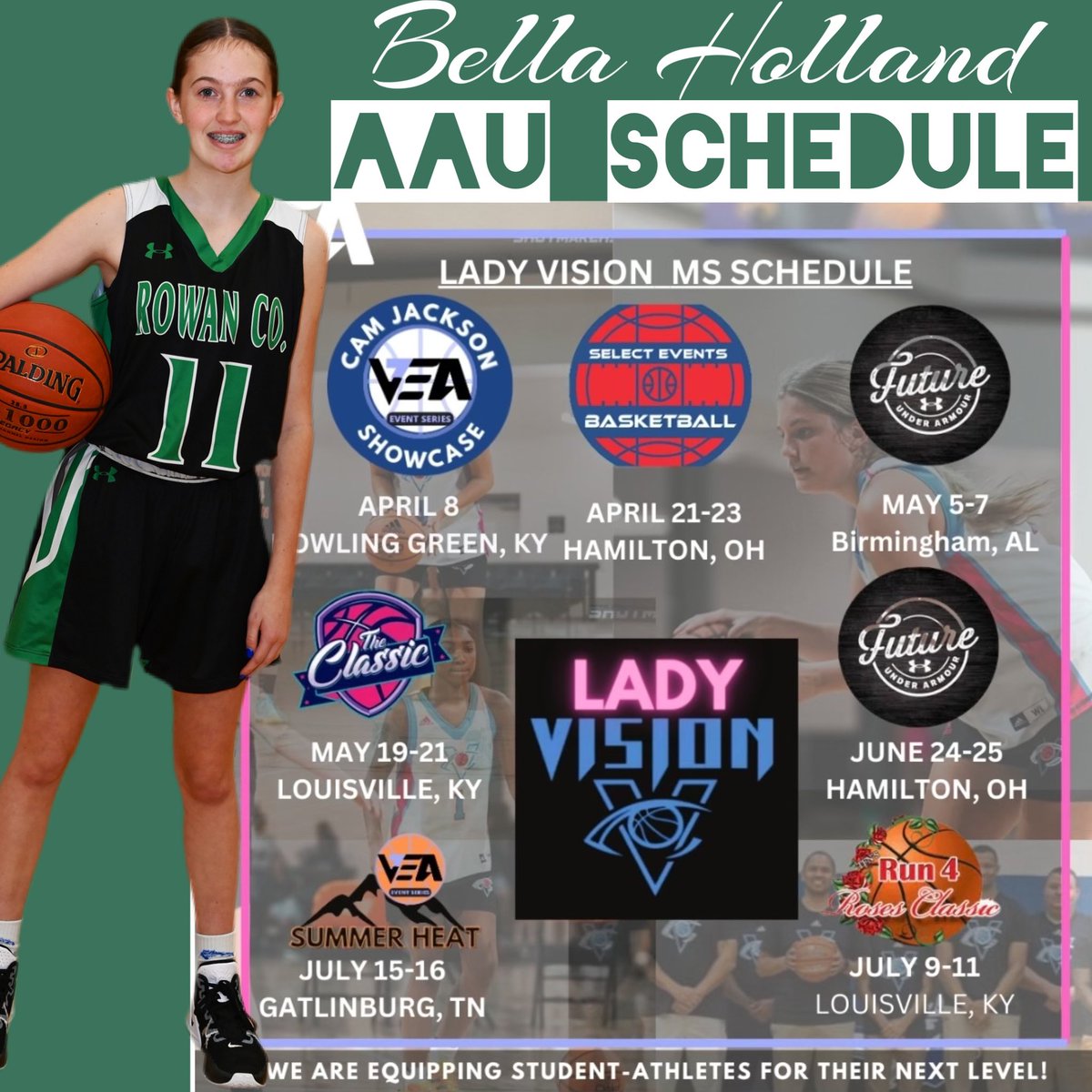 Look who is getting in some hoops in the off season. Go Bella! Class of 2027. <a href="/CoachStokes53/">MattStokes</a> <a href="/RowanSchools/">Rowan County Schools</a> <a href="/LadyVisionHoops/">Girl's Vision Elite</a>