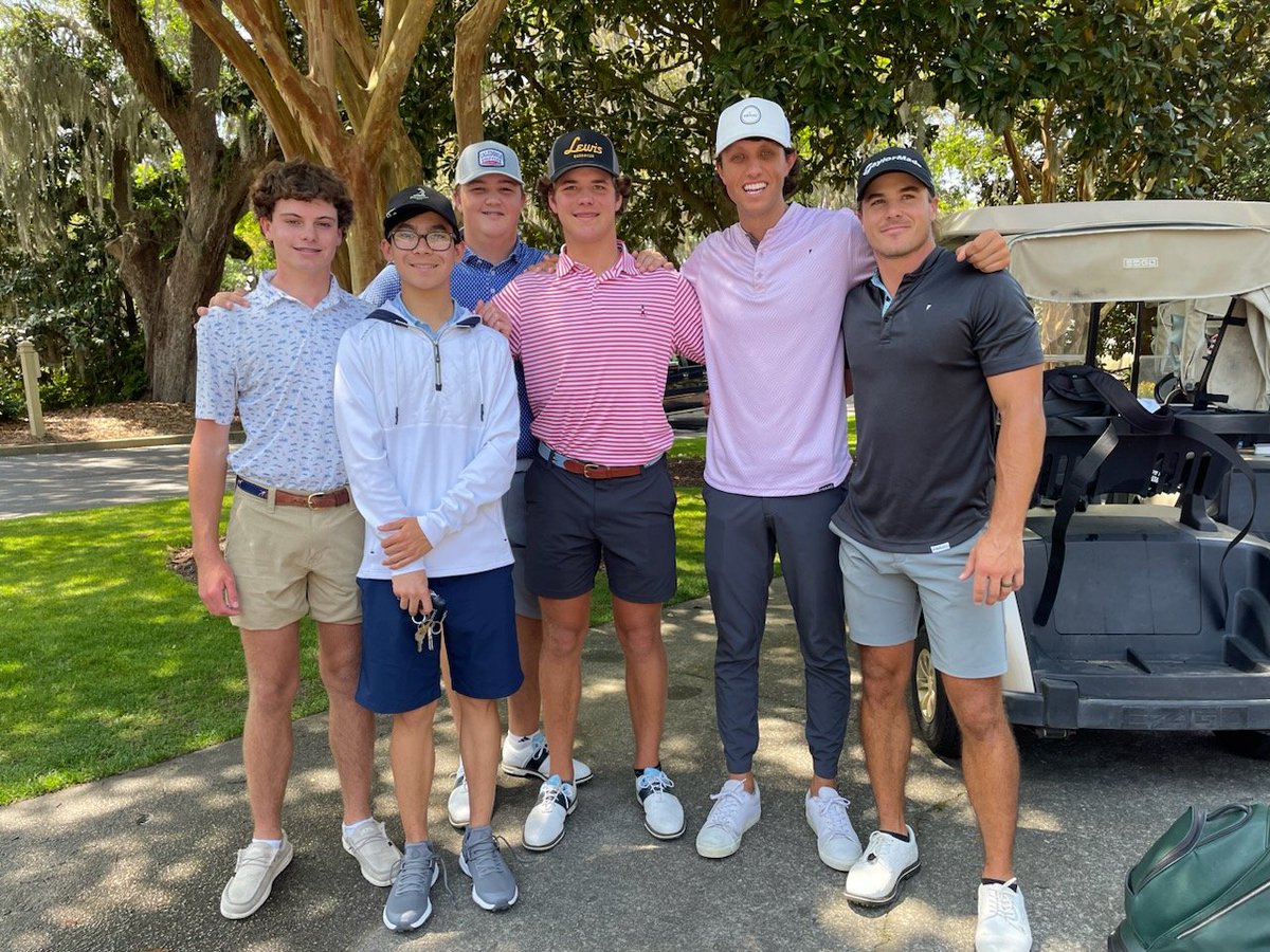 Special surprise for JP and the HHCA golf team today at Palmetto invitational.   Got to rub elbows with @micahmorrisgolf and @granthorvat Got to love the community of Golf! #ids #lifeincolor