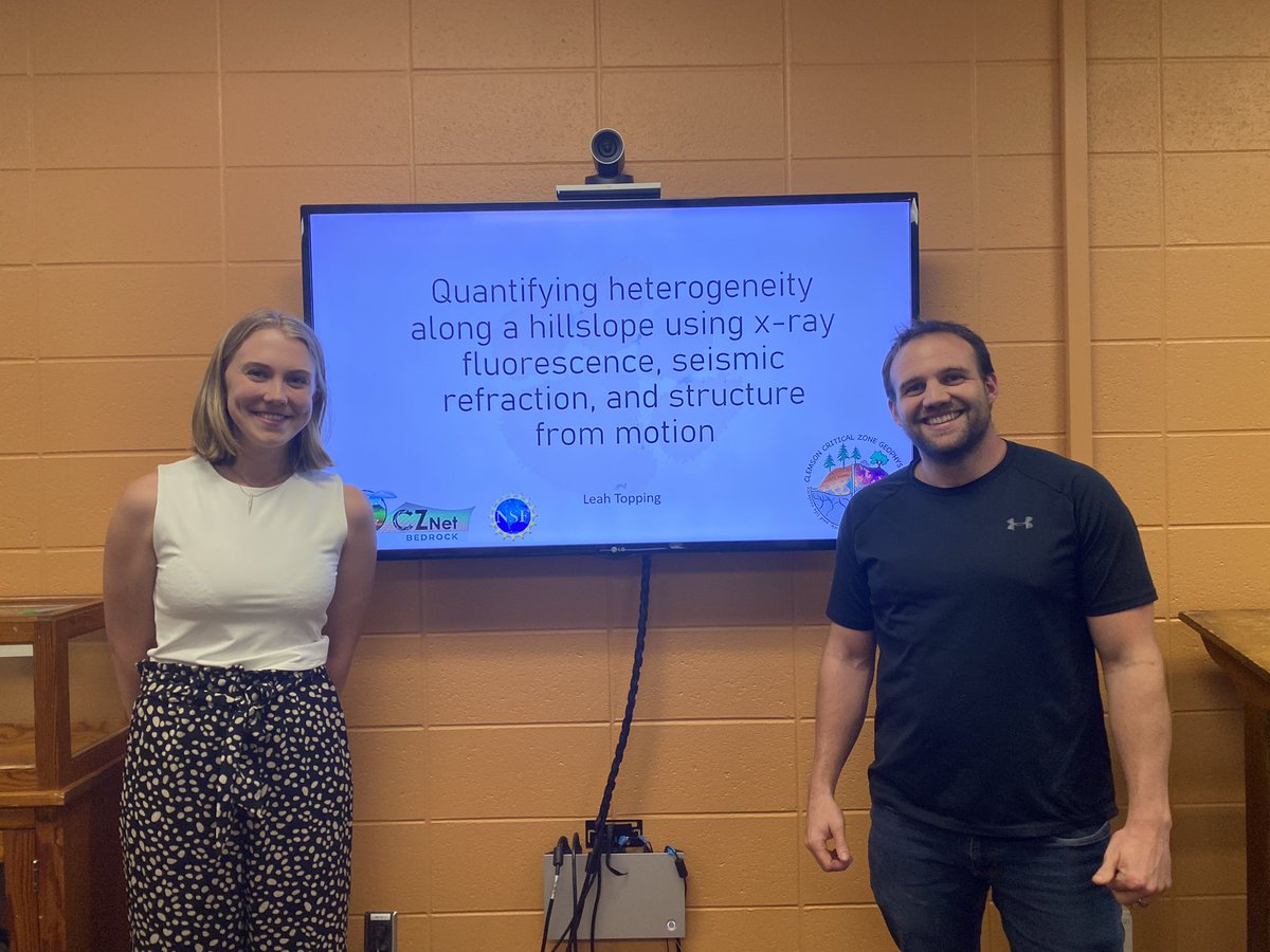 Super proud of my first two M.S. students defending their theses. Two in one week! #cczg <a href="/ClemsonEEES/">Clemson EEES</a>