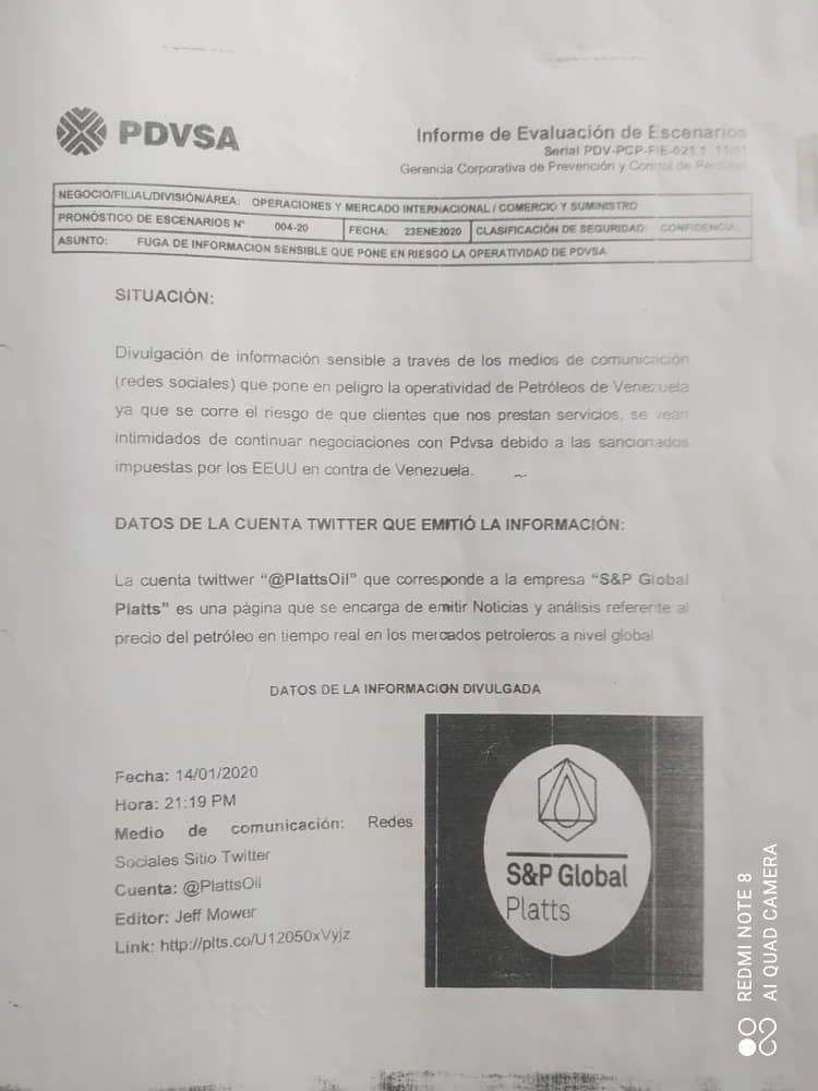 <a href="/TarekWiliamSaab/">Tarek William Saab</a> <a href="/MinpublicoVEN/">Ministerio Público venezolano</a> <a href="/PDVSA/">PDVSA</a> Estimado, te equivocas ahora igual que cuando acusaste. El Informe de PCP acusa de filtrar información a 2 personas que no son AyA, no hay en todo el exp ni una sola prueba contra ellos. La acusación y las sentencias condenatorias solo expresan el clasismo del aparato penal