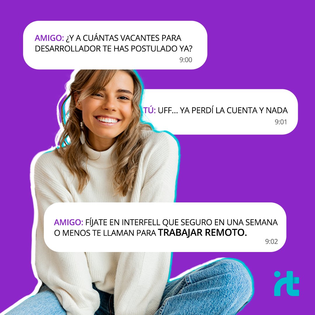 Interfell_com's tweet photo. Cientos de empresas están buscando talento remoto en Latinoamérica y tú puedes ser la persona que necesitan.
#Interfell #TrabajosRemotos #remotejobs #LatinoAmerica https://t.co/5vOxFPGokM