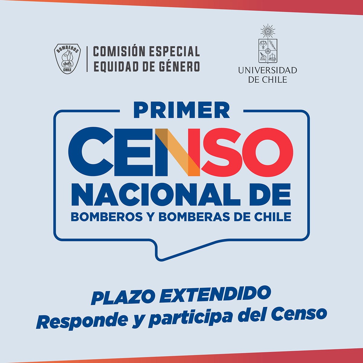 ¿𝗥𝗲𝘀𝗽𝗼𝗻𝗱𝗶𝘀𝘁𝗲 𝗲𝗹 𝗰𝗲𝗻𝘀𝗼 𝗻𝗮𝗰𝗶𝗼𝗻𝗮𝗹? La encuesta está dirigida a los más de 55 mil Bomberos y Bomberas del país.

Participa de forma anónima 📌 acortar.link/rCUW9K