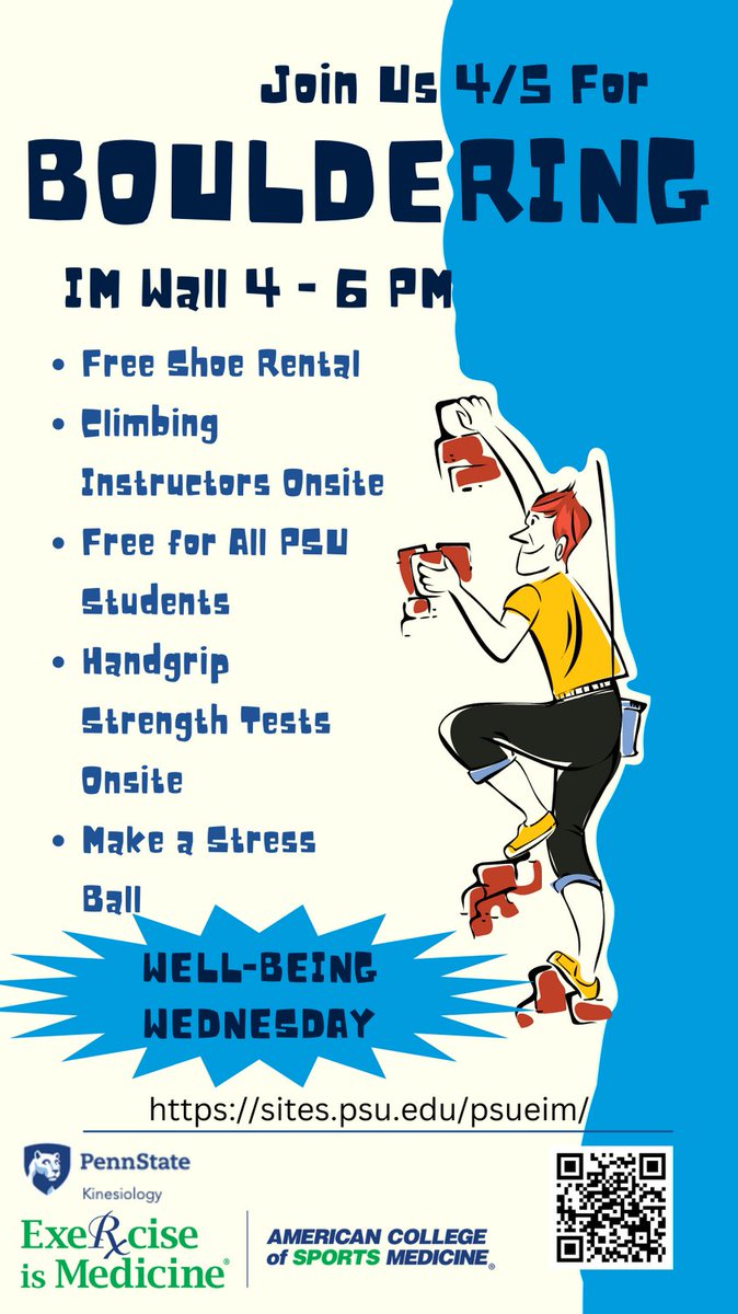 Join now for free bouldering and Orbeez stress balls!! IM Building until 6 pm!!