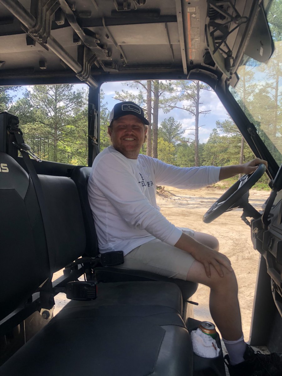 Cub99's tweet image. The man @z_blair behind the wheel. Thanks for the tour of the Tree Farm. It looks incredible!!