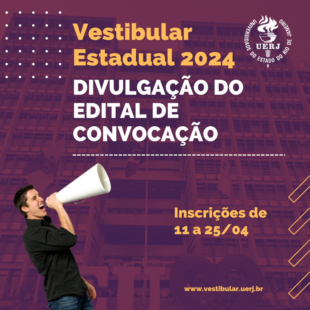 Inscrições para a primeira etapa do Vestibular Uerj 2024 estão