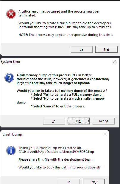 Treatz's tweet photo. In almost every single League game now at least once my League crashes and it sends me these errors

any helpers? https://t.co/D1BNQMwo7A