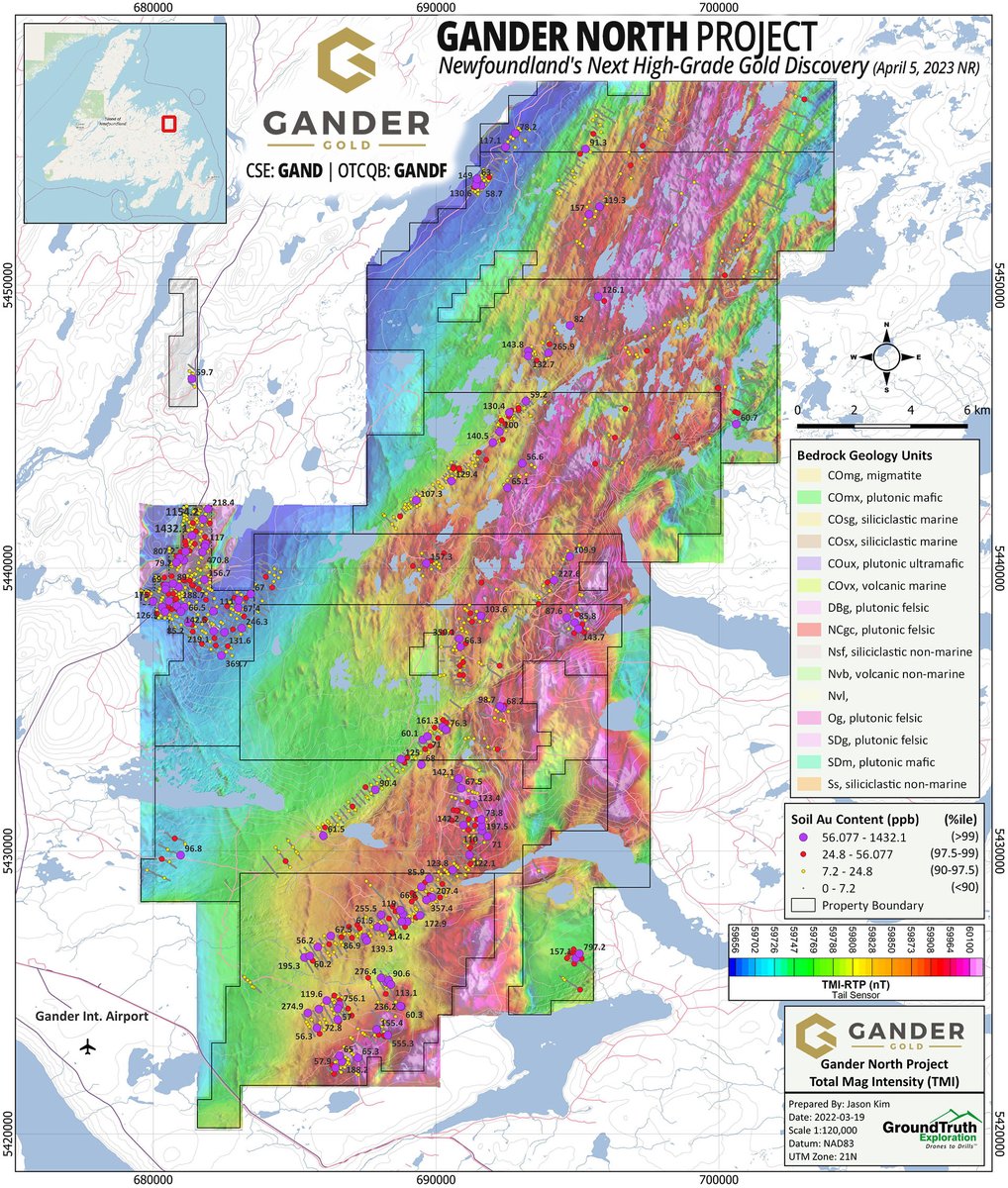 Gander Gold Identifies Multiple Gold Targets
Across 25-Km-Long Trend at Gander North

gandergold.com/gander-gold-id…

CSE: $GAND | OTCQB: $GANDF | GanderGold.com
#Gold #Newfoundland #GoldStocks #GanderNorth #GanderGold