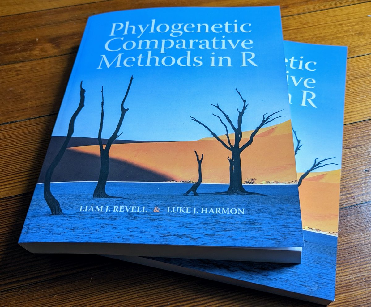 Liam Revell (@phytools_liam) on Twitter photo I've got a couple of copies of my #PCMs in #Rstats book with <a href="/lukejharmon/">Luke Harmon</a> at <a href="/PrincetonUPress/">Princeton University Press</a> to give away to grad students, U.S. mailing addresses only. Email me & very briefly explain why you'd like a copy, then 🤞. First-come-first-served & only two copies available! I've got a couple of copies of my #PCMs in #Rstats book with <a href="/lukejharmon/">Luke Harmon</a> at <a href="/PrincetonUPress/">Princeton University Press</a> to give away to grad students, U.S. mailing addresses only. Email me & very briefly explain why you'd like a copy, then 🤞. First-come-first-served & only two copies available!